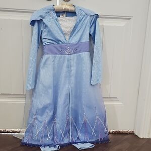 Kids Elsa Blue Princess Costume